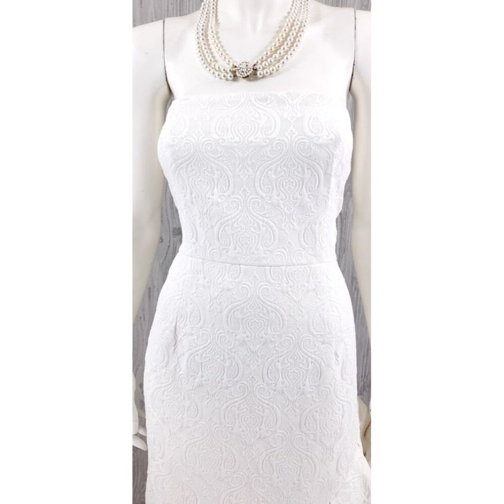 PrettyLittleThing Ivory Strapless Ruffle Dress - Picture 5 of 7